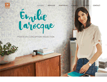 Tablet Screenshot of emilielarocque.com